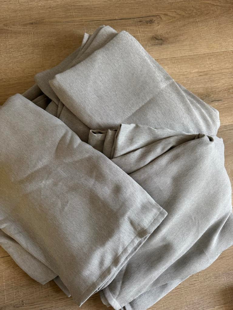 IKEA Vilborg gordijnen grijs 8 stuks (4 paar), Huis en Inrichting, Stoffering | Gordijnen en Lamellen, Ophalen, Gebruikt, 100 tot 150 cm