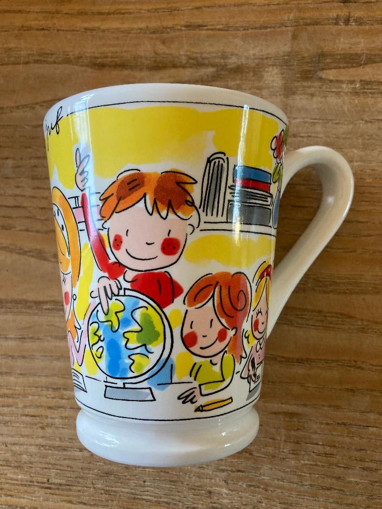 Blond grote beker mok - mijn juf is lief - nieuw, Blond Amsterdam, Nieuw, Ophalen of Verzenden, Kop(pen) en/of Schotel(s)