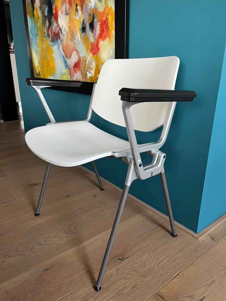 1 CASTELLI STOEL DSC 106 . Ontwerpjaar 1960, Huis en Inrichting, Stoelen, Ophalen, Gebruikt, Wit, Ontwerpjaar 1960