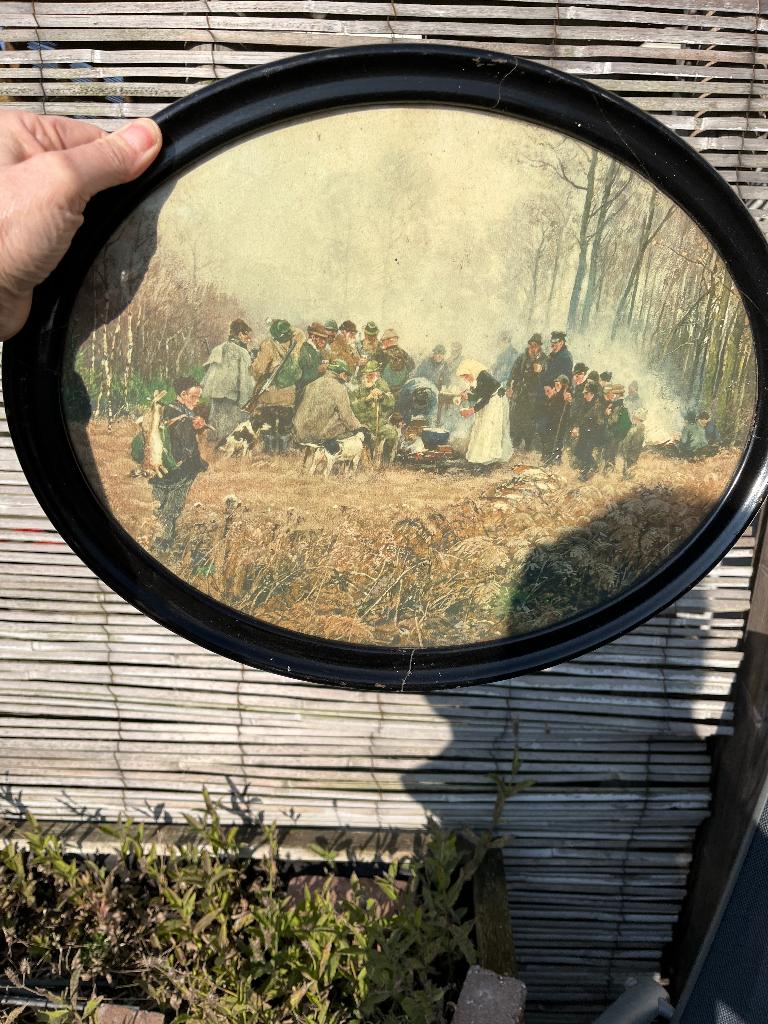 Antieke prenten met prachtige lijsten, Ophalen