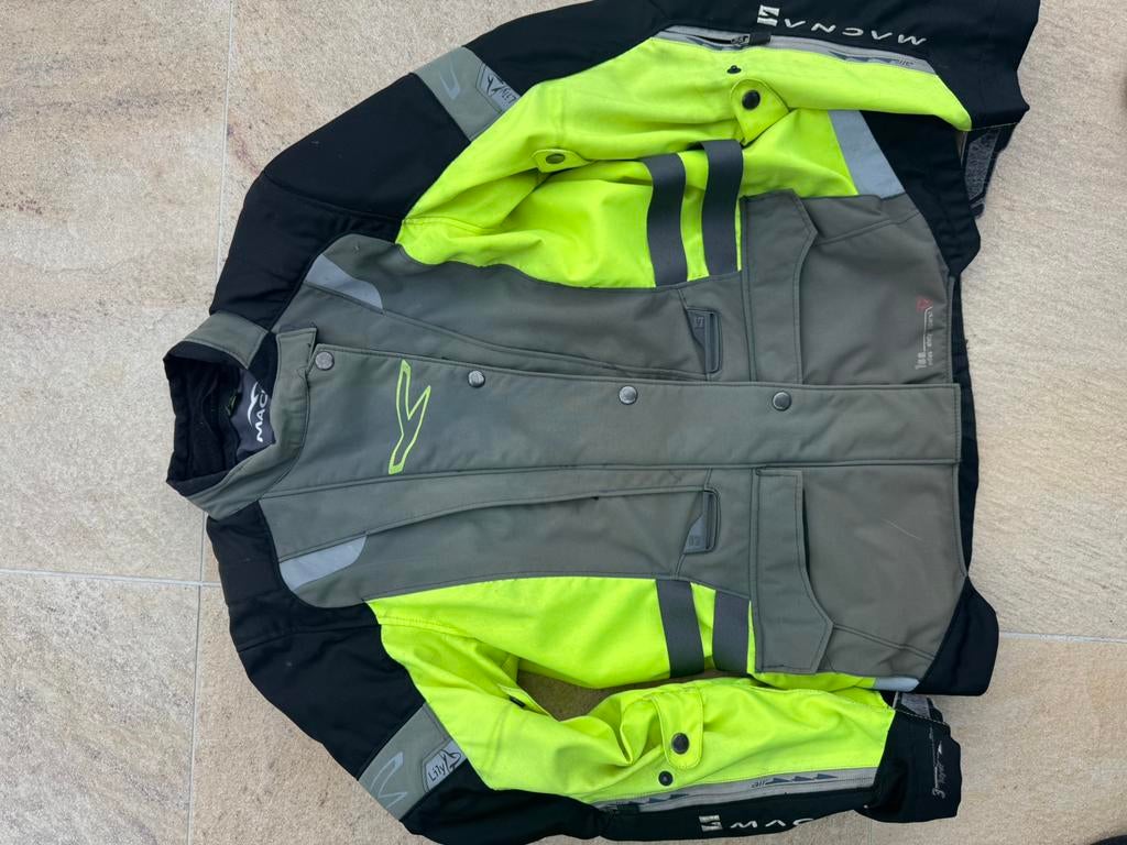 Macna dames motorjas, gebruikt maat L zie tekst, Ophalen, Tweedehands, Dames, Jas | textiel