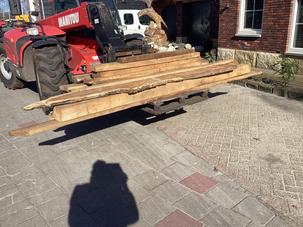 Gedroogd eiken balken, Ophalen, 250 cm of meer, Balken