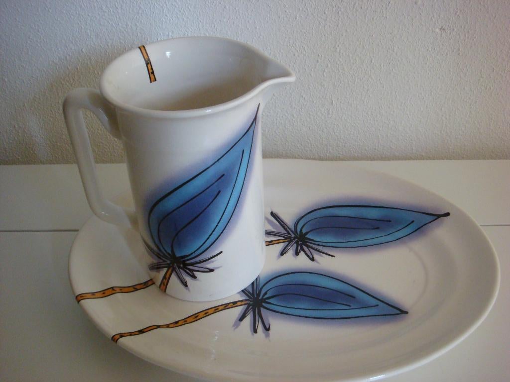 Schaal met kan  Jan Kamphuis, Ophalen, Porselein of Keramiek, Schaal, Nieuw