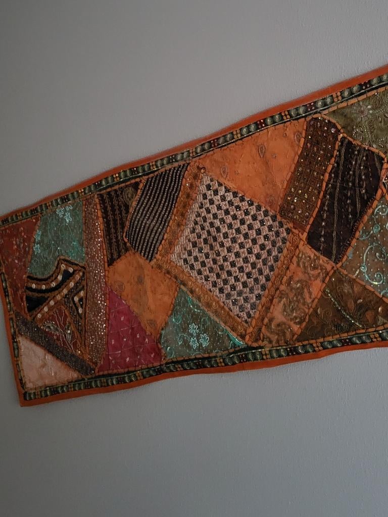 Oosters bohemian Wandkleed Patchwork 150x50 cm, Huis en Inrichting, Ophalen of Verzenden, Zo goed als nieuw