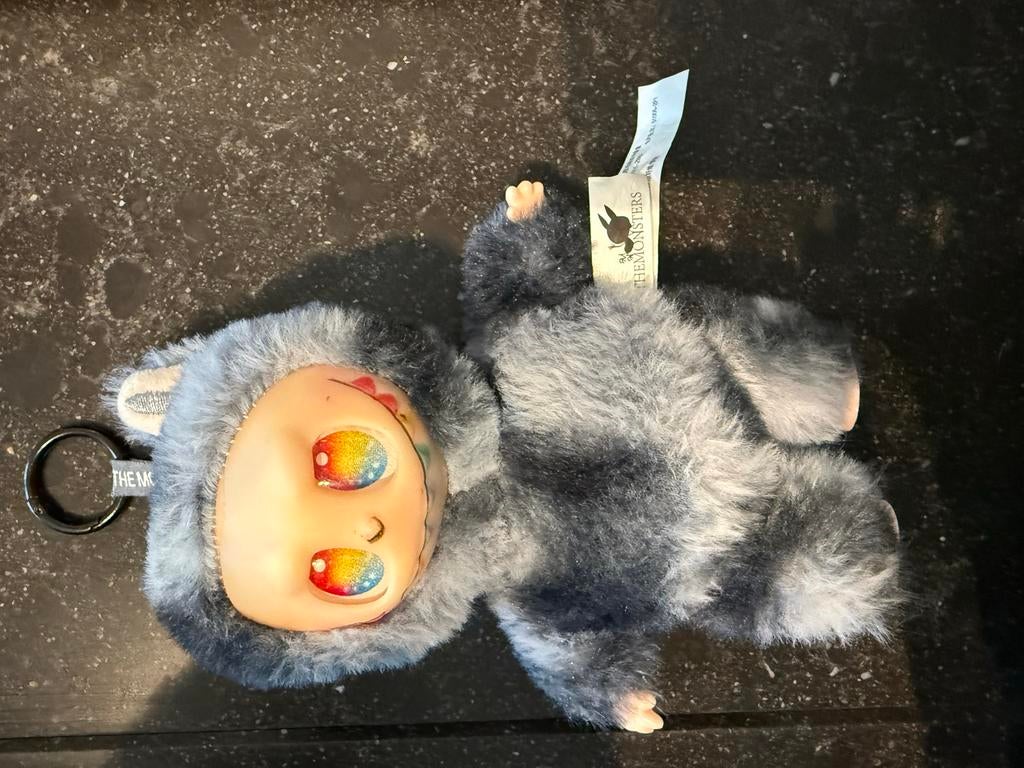 Labubu The Monsters Pluche Sleutelhanger - Grijs, Ophalen, Overige merken, Overige karakters, Overige typen