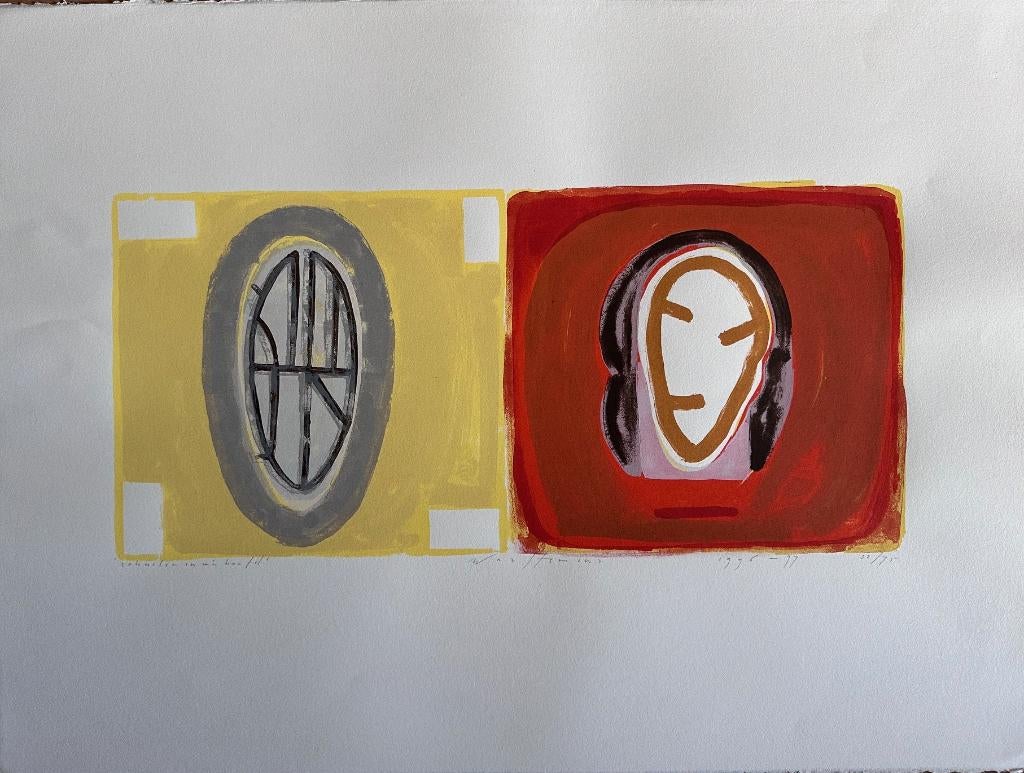 Piet Warffemius zeefdruk, Antiek en Kunst, Kunst | Litho's en Zeefdrukken, Ophalen of Verzenden