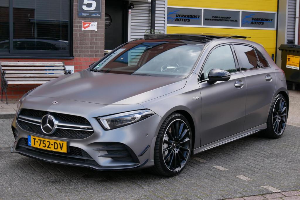 Mercedes-Benz A-klasse AMG 35 4MATIC Premium Plus pano. scha, Automaat, Gebruikt, Euro 6, 4 cilinders