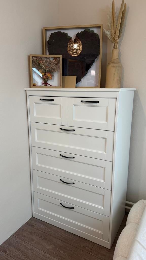 Witte kast met lades, Ophalen, Gebruikt, 50 tot 100 cm, Minder dan 100 cm