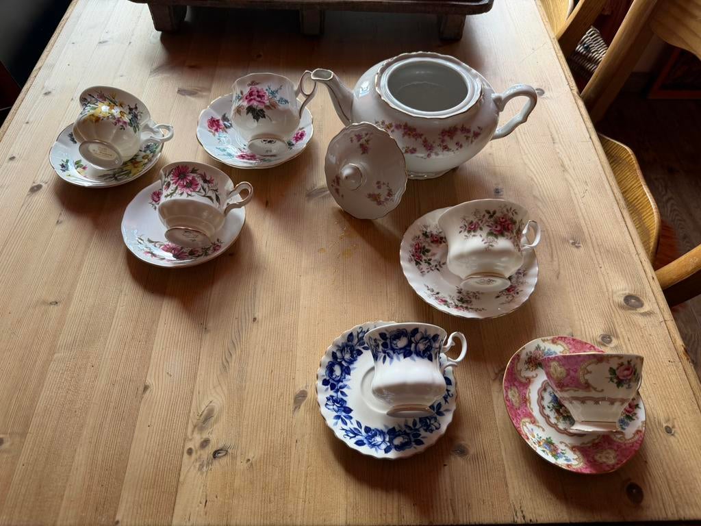 7X Engels Porselein, Antiek en Kunst, Antiek | Porselein, Ophalen of Verzenden