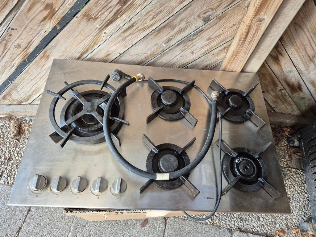 Atag gaskookplaat 5 pits, Ophalen, Gebruikt, Inbouw, Gas