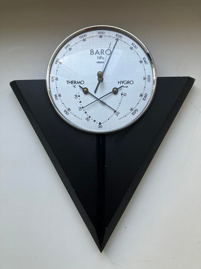Vintage thermo - hygro - barometer voor op de muur, Ophalen of Verzenden, Gebruikt, Overige typen