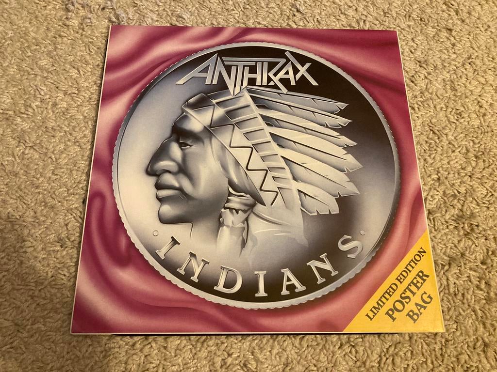 ANTHRAX - Indians 12” vinyl Incl Posterbag MISPRESS, Ophalen of Verzenden