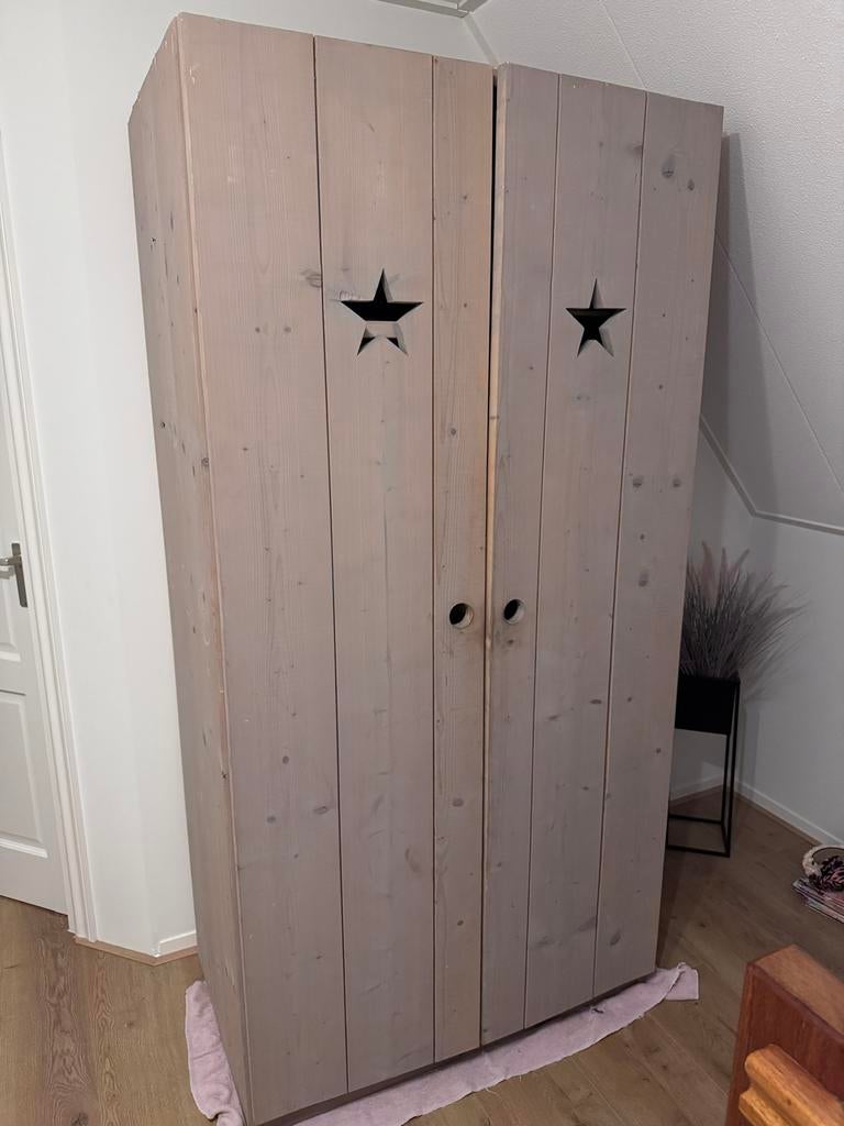 Kast met peuterbed incl matras, Ophalen, Gebruikt, 70 tot 85 cm, 140 tot 160 cm