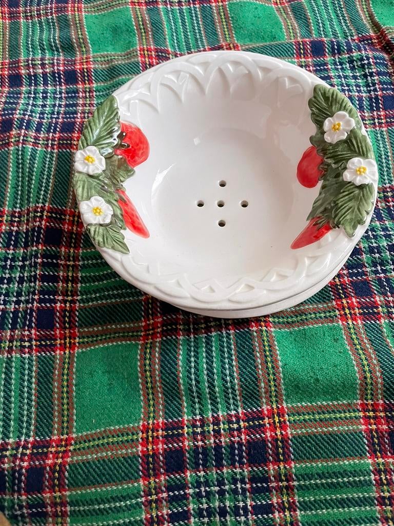 Piccobella Fruittest met onderbord aardbei nieuw, Ophalen of Verzenden