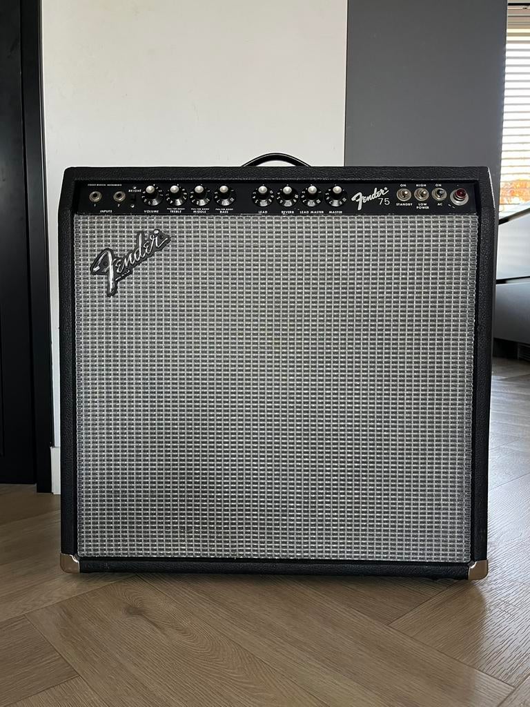 Fender 75 tube amp 1980s 1x12” guitar combo, Muziek en Instrumenten, Versterkers | Bas en Gitaar, Ophalen, Gebruikt, 50 tot 100 watt
