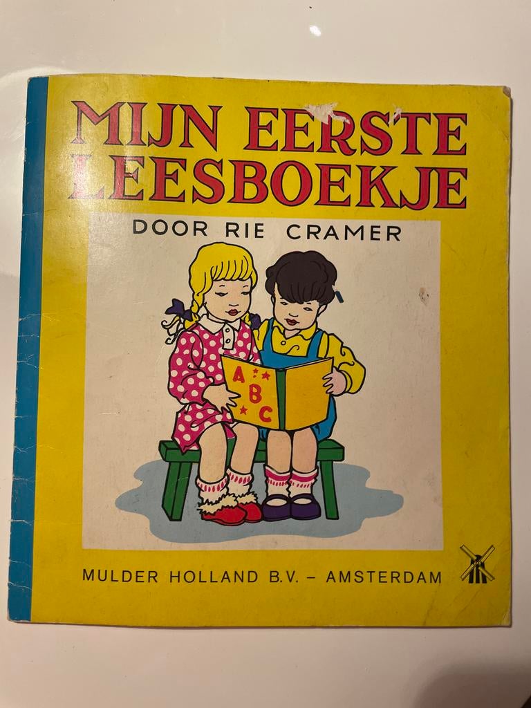 Vintage Mijn Eerste Leesboekje - Rie Cramer, Antiek en Kunst, Ophalen of Verzenden, Rie Cramer
