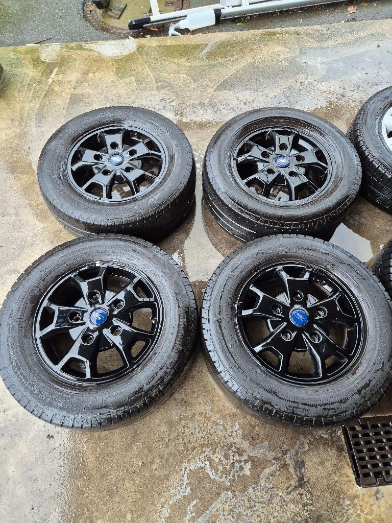 Ford transit velgenset zwart orgineel, Auto-onderdelen, Banden en Velgen, Ophalen, Bestelwagen, Velg(en), 16 inch