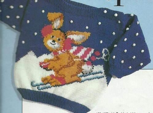 Skihaas trui breipatroon, Ophalen of Verzenden, Zo goed als nieuw, Breien, Patroon of Boek