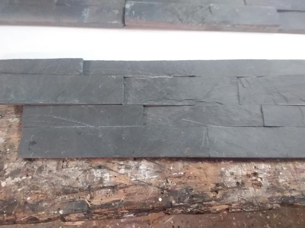 Black slate steenstrips , 0,62 m², Ophalen, Nieuw