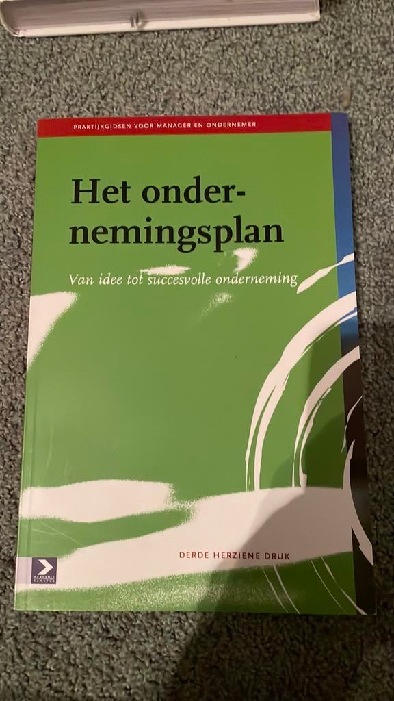Het ondernemingsplan, Ophalen of Verzenden, Zo goed als nieuw, Management