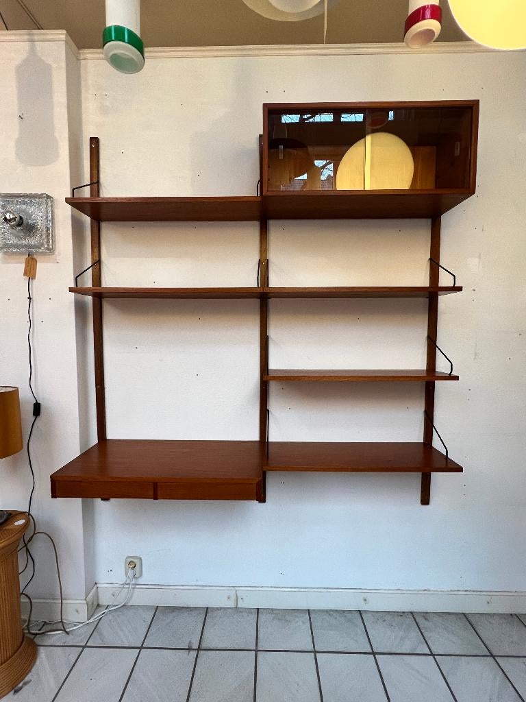 Vintage Poul Cadovius Royal System Wandmeubel, Ophalen, Gebruikt, 150 tot 200 cm, Onbekend