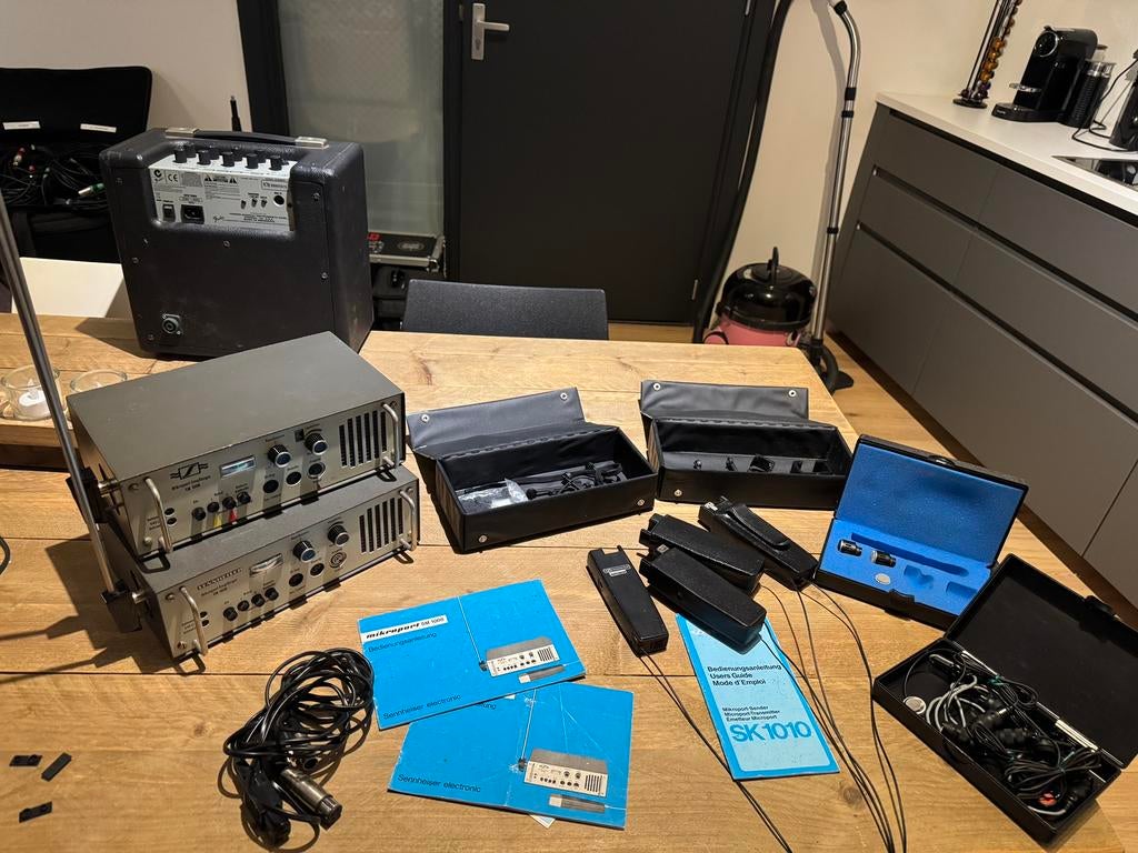 Very vintage Sennheiser mke10 en mke 40 en microport systeem, Muziek en Instrumenten, Microfoons, Ophalen of Verzenden, Gebruikt