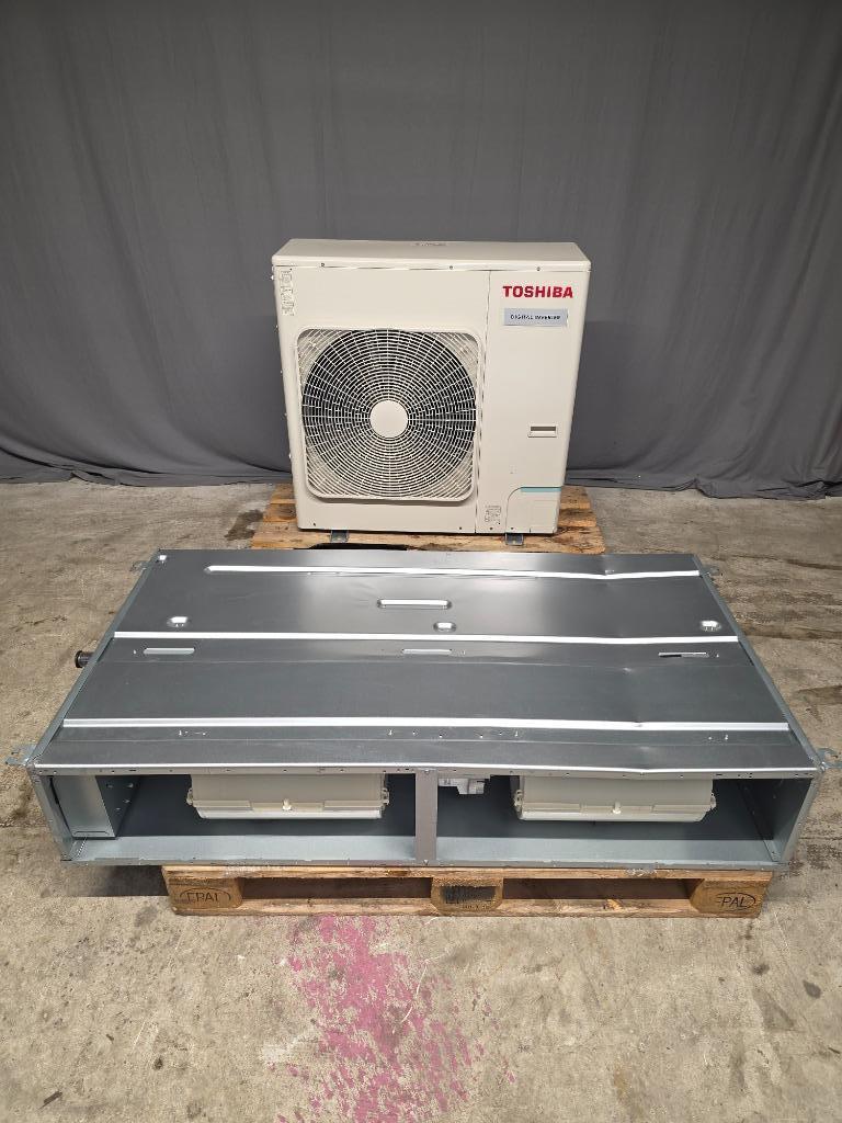 Toshiba Digital Inverter satelliet/kanaal airco 11,2 kW R32, Koelen en Ontvochtigen, Timer, Plafondventilator, 3 snelheden of meer