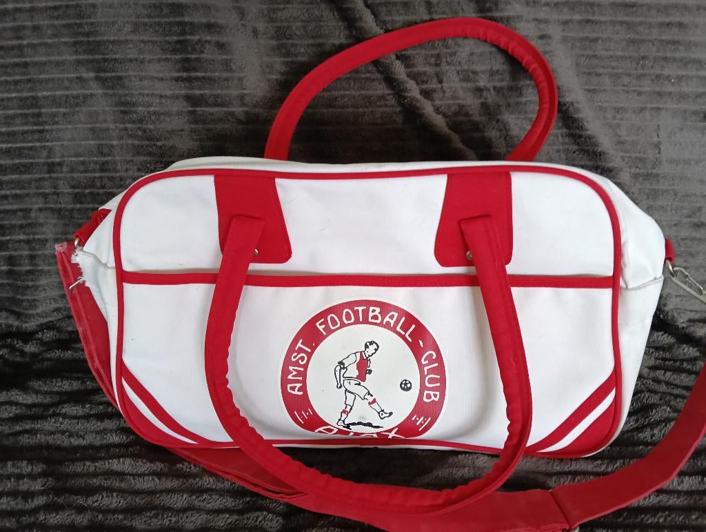 Vintage Ajax voetbaltas, Ophalen, Gebruikt