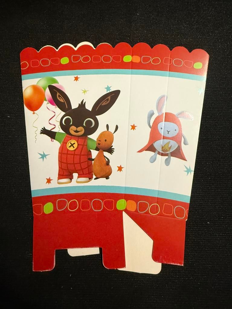 Bing popcorn bakje , traktatie bakje, Ophalen of Verzenden, Nieuw, Feestartikel, Verjaardag