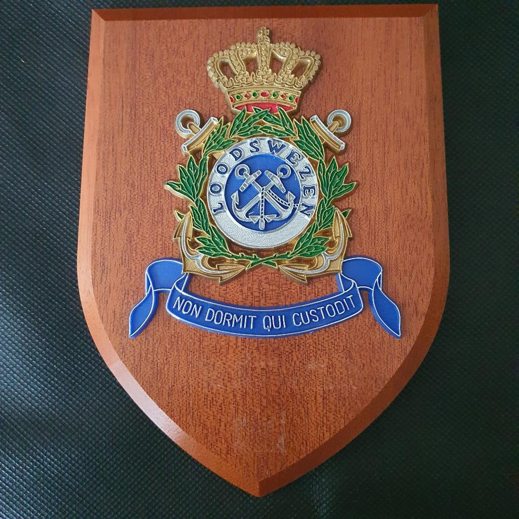 Wapenschildje Loodswezen, Verzamelen, Verzenden, Marine, Nederland, Embleem of Badge