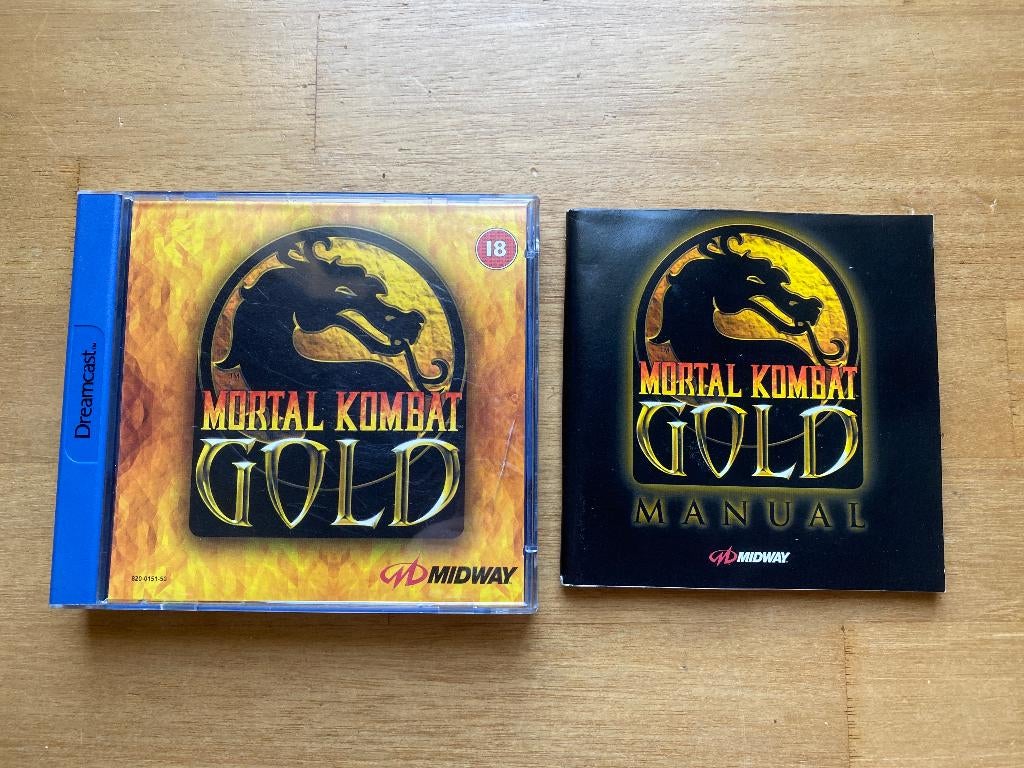 Mortal kombat gold sega dreamcast, 1 speler, Racen en Vliegen, Ophalen of Verzenden, Zo goed als nieuw