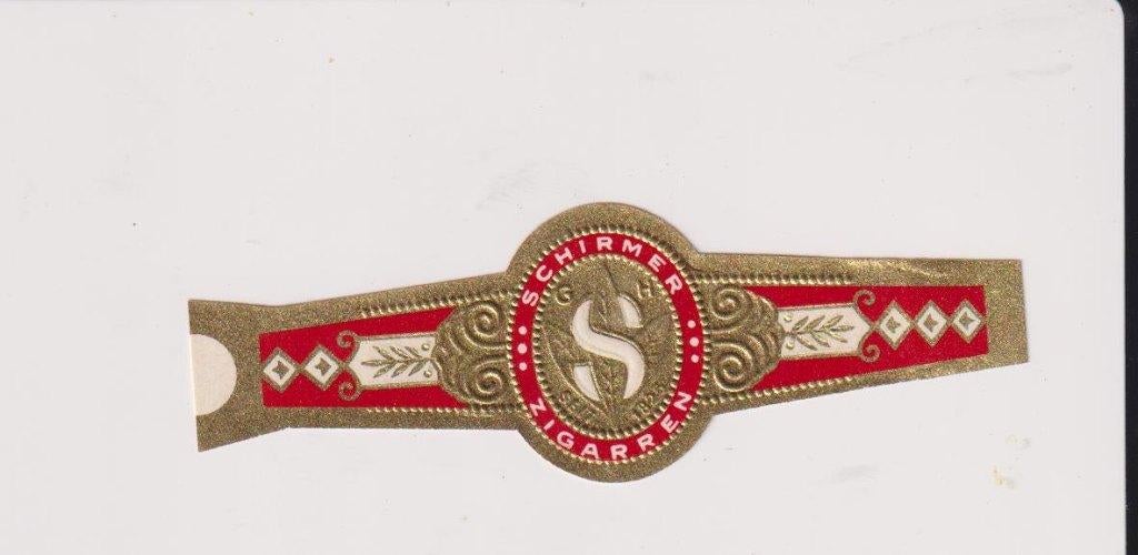 sigarenbanden - SCHIRMER, Ophalen of Verzenden, Zo goed als nieuw, Sigarenbandjes