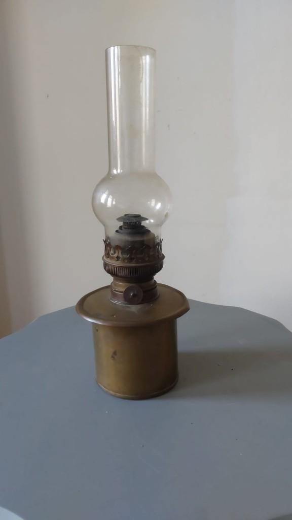 Antieke 20''' Matador Petroleumlamp – Origineel Boheems Glas, Antiek en Kunst, Antiek | Lampen, Ophalen of Verzenden