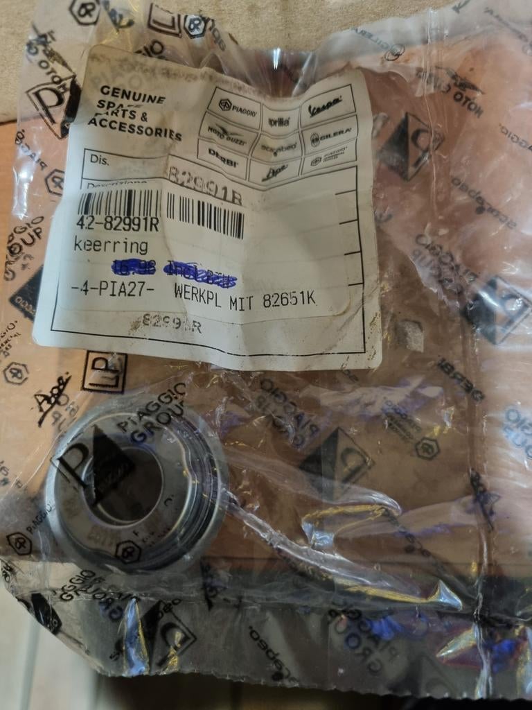 Keerring Piaggio origineel waterpomp gts/mp3  82991r, Fietsen en Brommers, Brommeronderdelen | Scooters, Nieuw, Piaggio, Overige typen