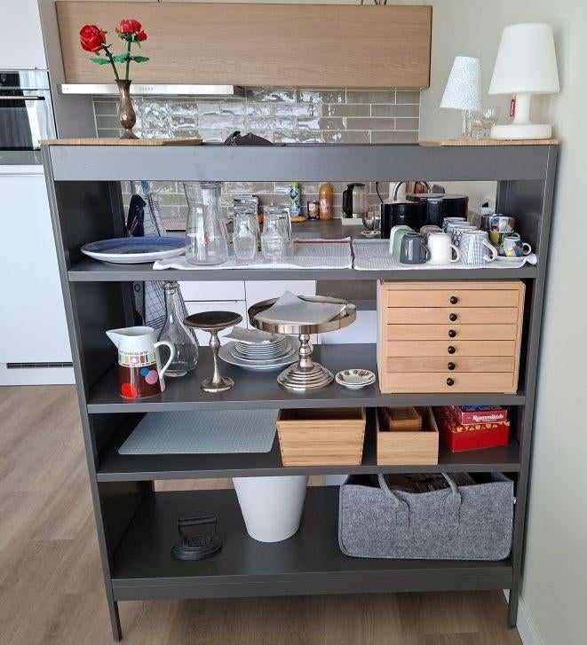 Ikea Idasen open stalen kast, Ophalen, 100 tot 150 cm, 100 tot 150 cm, Zo goed als nieuw