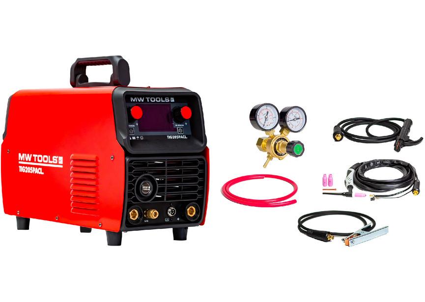 AC/DC TIG lasinverter 200 A voor het lassen in TIG AC, DC, Ophalen, Nieuw