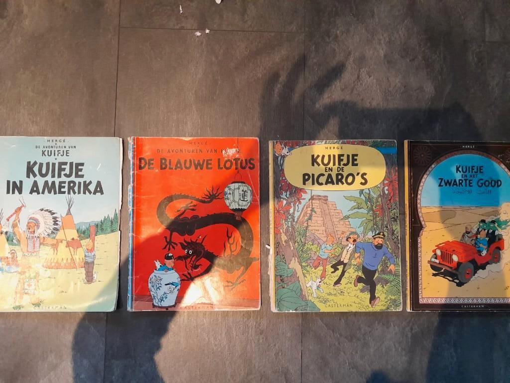 Kuifje strip, Boeken, Gelezen, Meerdere stripboeken, Hergé ,Casterman, Ophalen of Verzenden