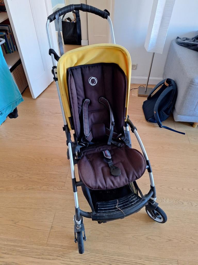 Bugaboo Bee 5 geel, Kinderwagen, Gebruikt, Bugaboo, Verstelbare duwstang
