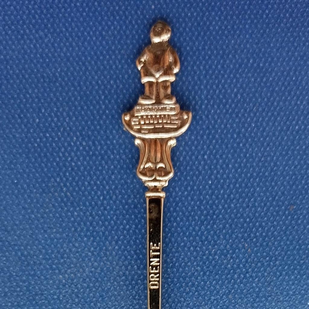 verzilverd lepeltje Bartje Assen (P paardenhoofd R), Drenthe, Ophalen of Verzenden