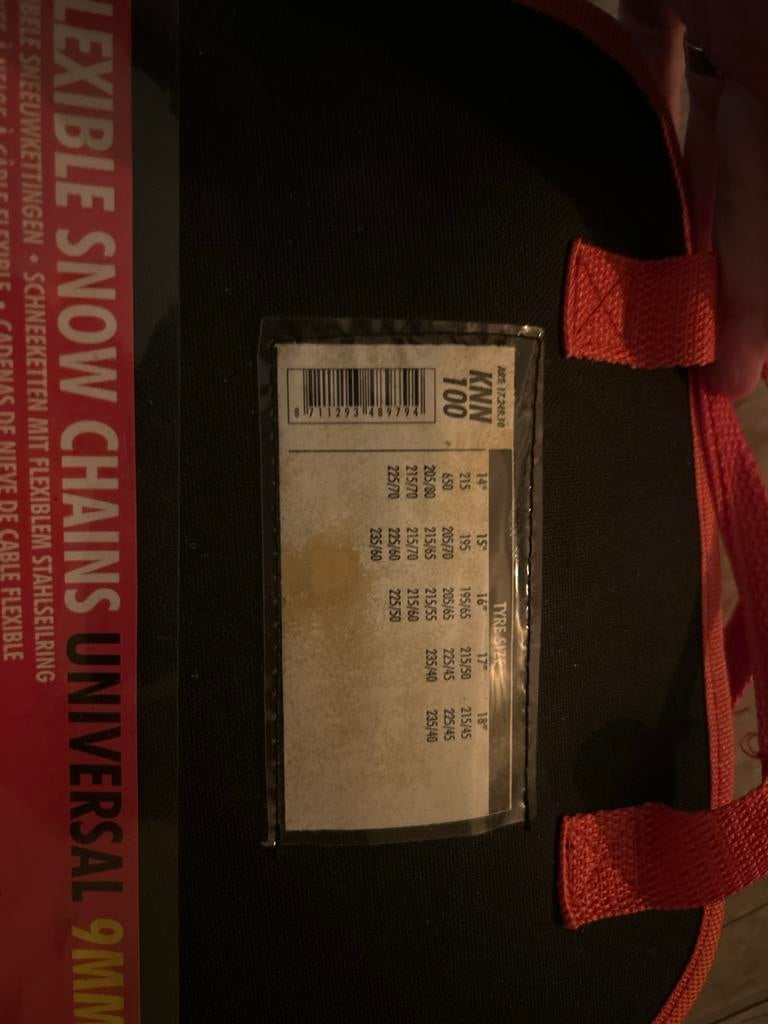 Sneeuwkettingen - Nooit Gebruikt, Auto diversen, Sneeuwkettingen, Nieuw, Ophalen