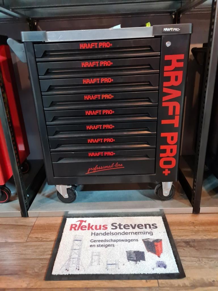 kraft pro gereedschapwagen 8 laden gevuld