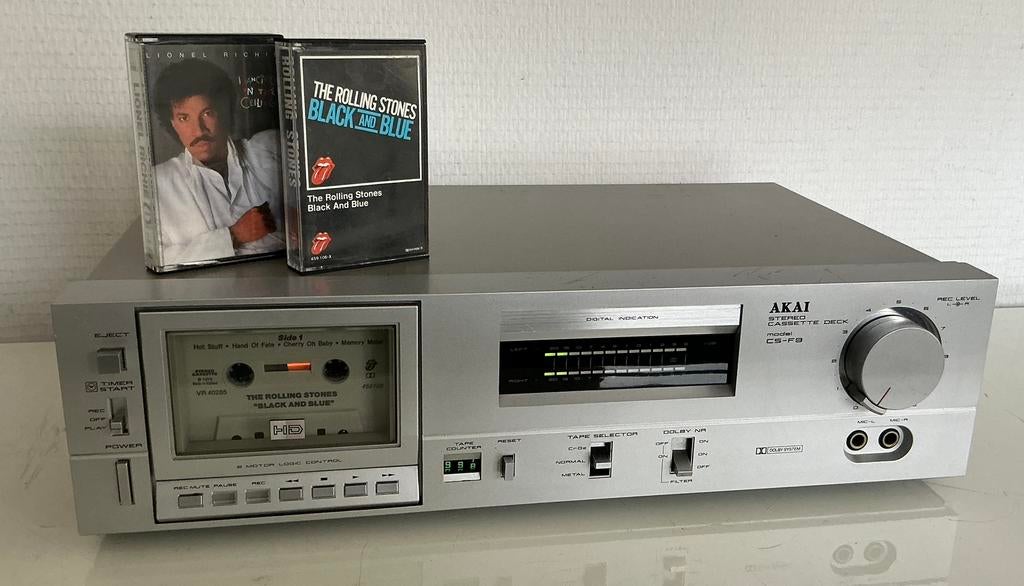 Akai Cassettedeck CS-F9, Ophalen, Enkel, Akai, Tiptoetsen