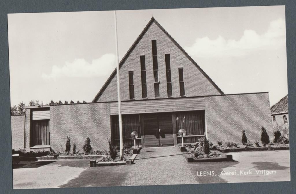 Leens (bij Ulrum en Wehe-den-Hoorn) - Geref Kerk Vrijgem, Verzamelen, Ophalen of Verzenden, 1960 tot 1980, Ongelopen, Groningen