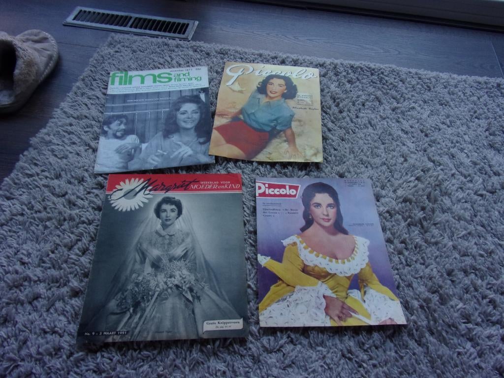 ELIZABETH TAYLOR OUDE COVERS prijs per stuk/piccolo-margriet, Ophalen, 1960 tot 1980, Knipsel(s)