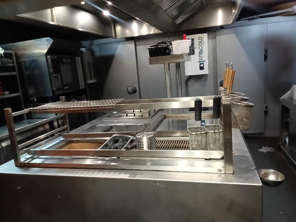 Horeca kookeiland, Zakelijke goederen, Ophalen, Gebruikt, Fornuis, Frituur en Grillen