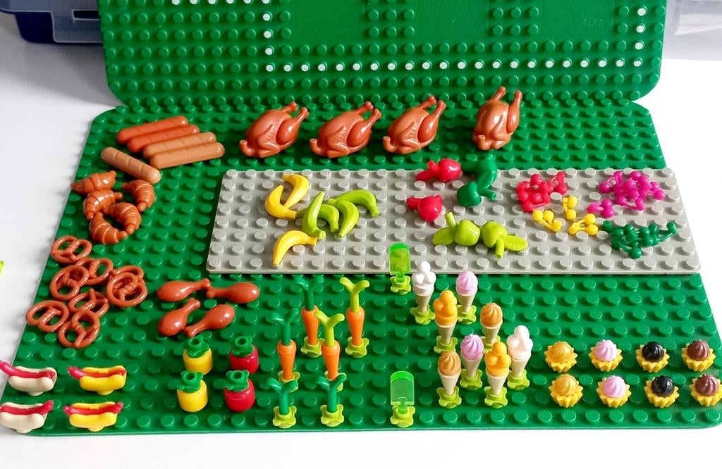 Lego friends croisant drinken ijsjes appels enz, Ophalen of Verzenden, Zo goed als nieuw, Losse stenen, Lego
