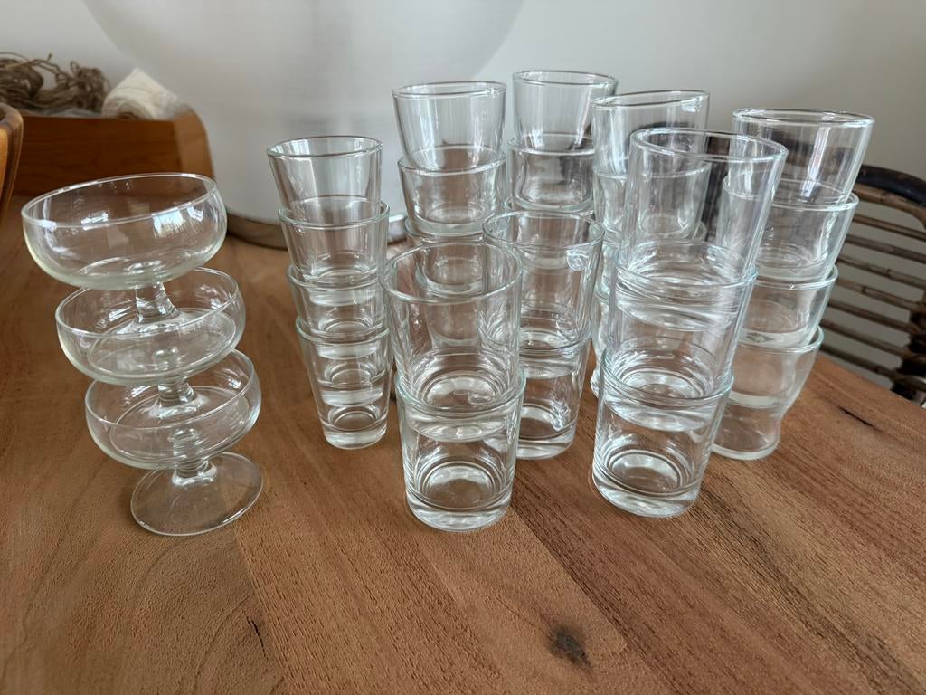 Borrel/amuse glazen, Ophalen of Verzenden, Zo goed als nieuw, Borrel- of Shotglas