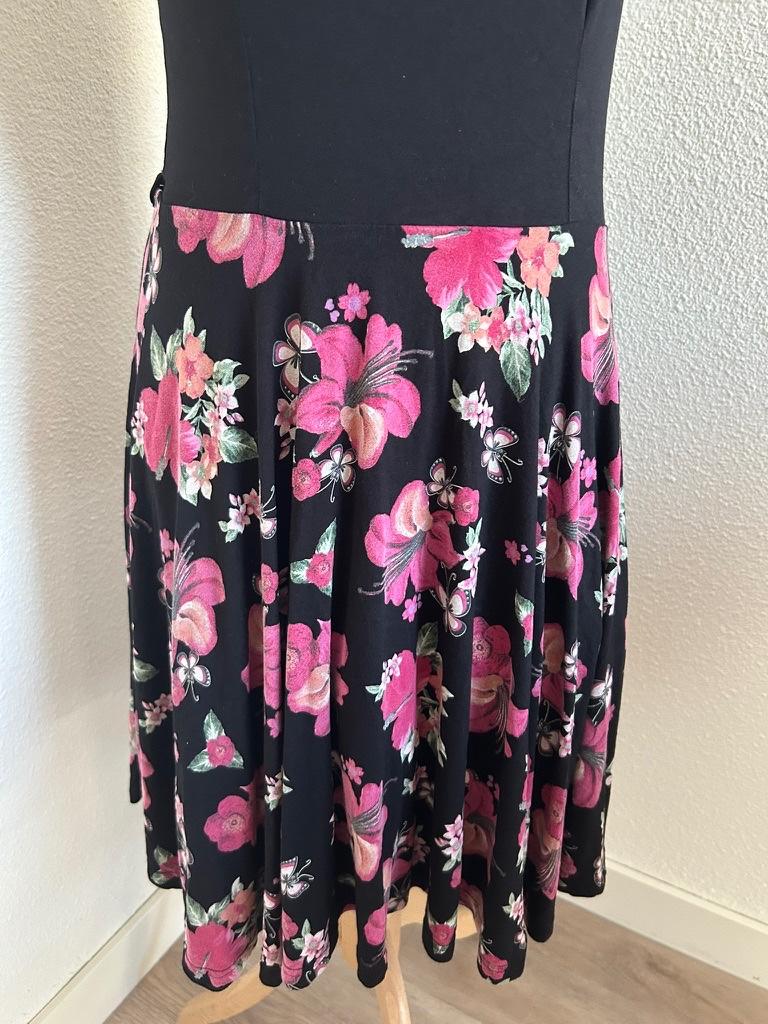 Pussy Deluxe maat M retro swing jurk 2223, Maat 38/40 (M), Pussy Deluxe, Pussy Deluxe, Zwart