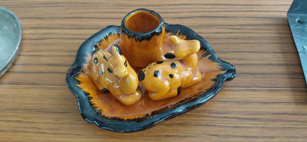 Vintage peper en zout setje, Ophalen of Verzenden