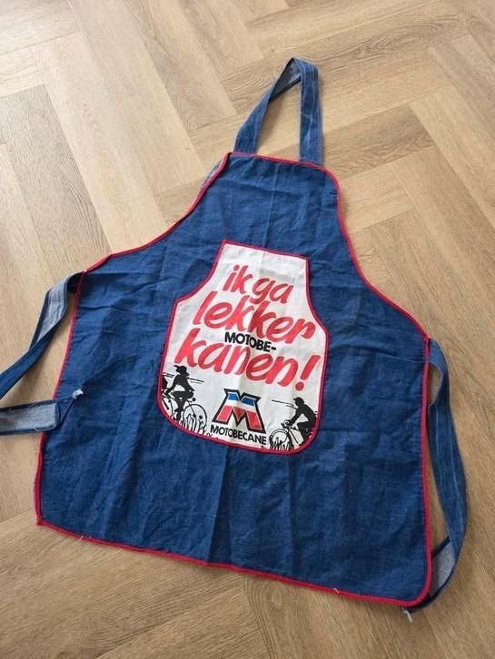 Vintage MOTOBECANE keukenschort NEW, Ophalen of Verzenden, Nieuw, Bovenkleding